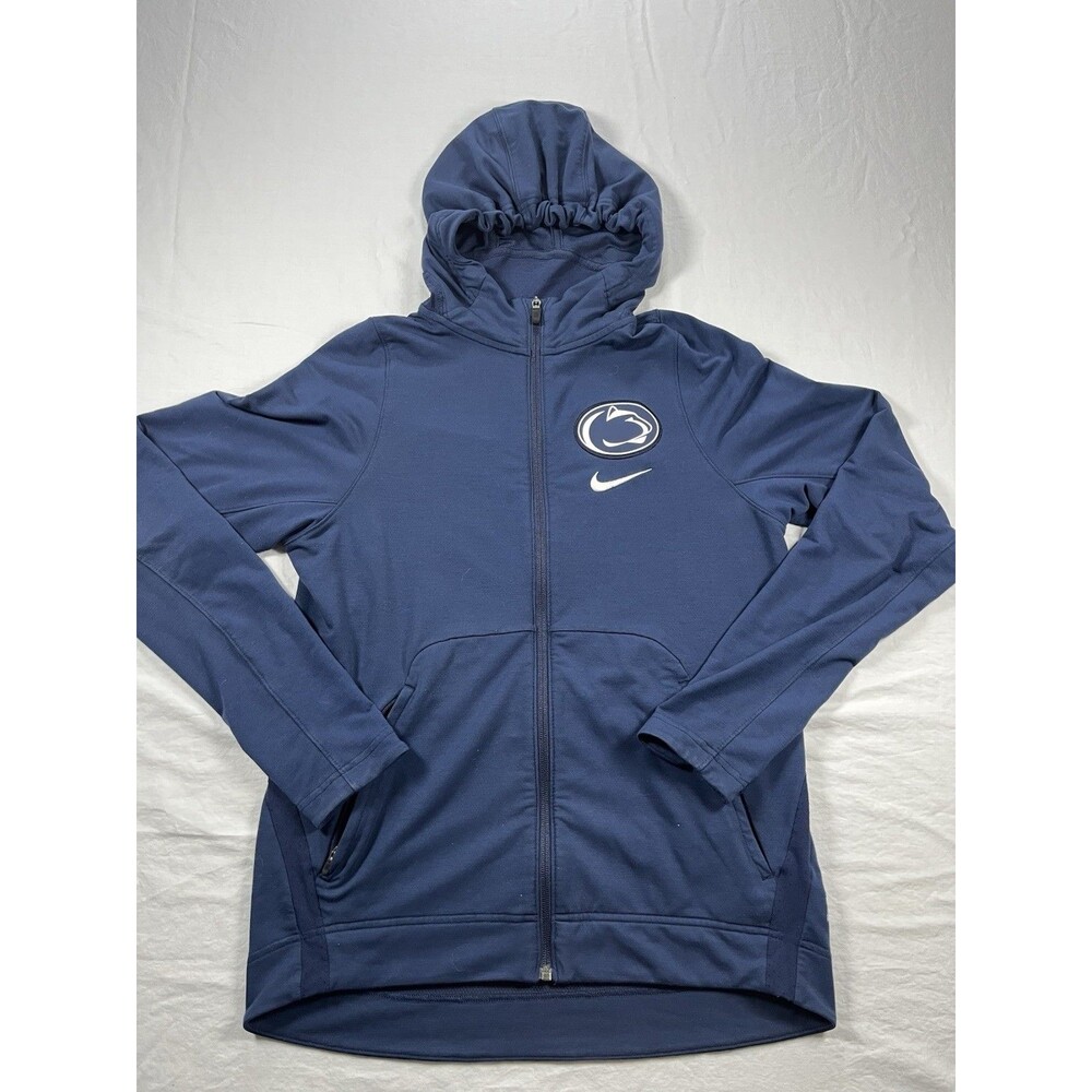 Nike Penn State PSU Elite Hyperwarm Dri-Fit Hoodie Navy Blue 721355-419 Men’s S